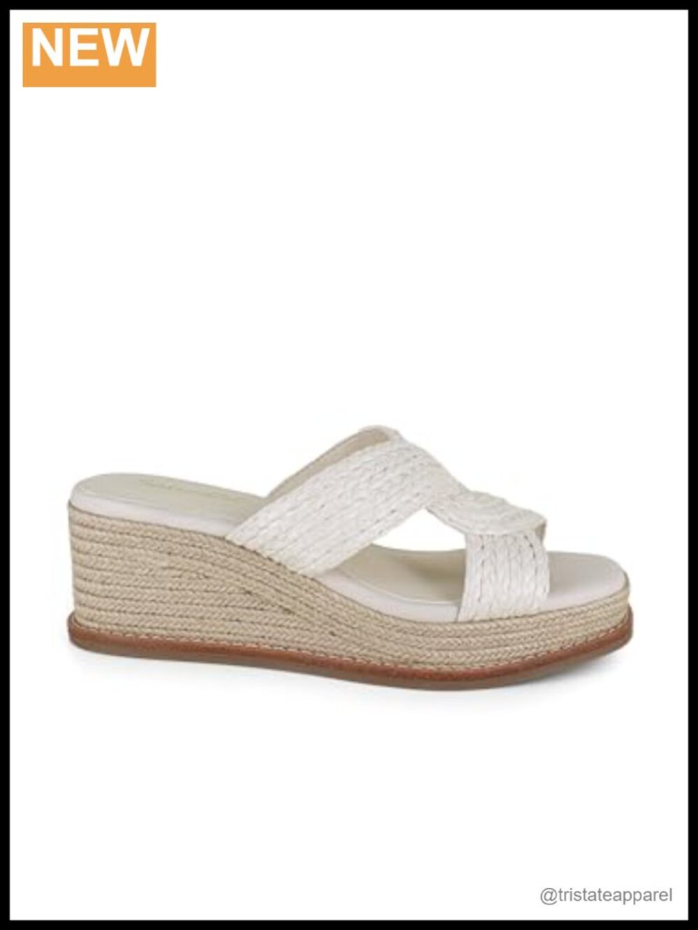 Raffia Wedge Sandals Square Toe Ankle Strap Slip On Casual Platform - Picture 5 of 5